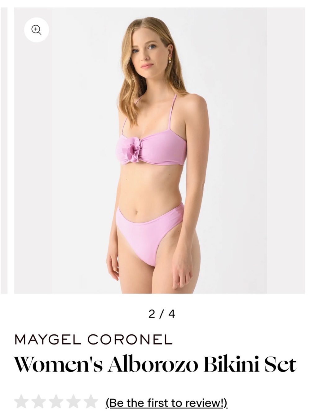 Maygel Coronel Women's Alborozo Bikini Set - Light Pink